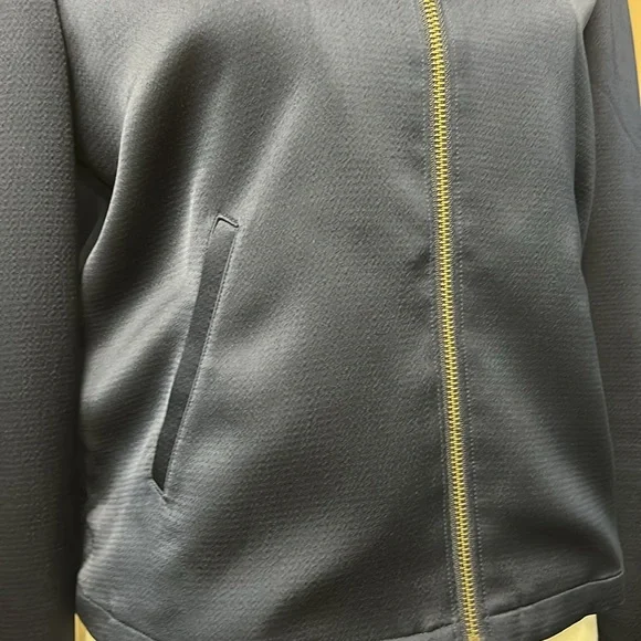 hinge Satin Bomber Jacket - Picture 3 of 10